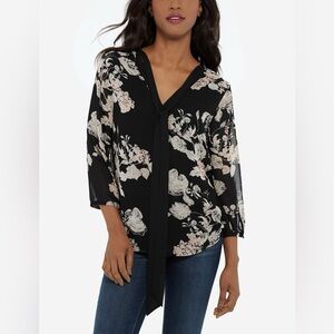 The Limited Floral  Blouse Size Medium NWT